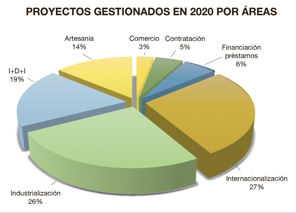 proyectos gestionados por Fevama en 2020